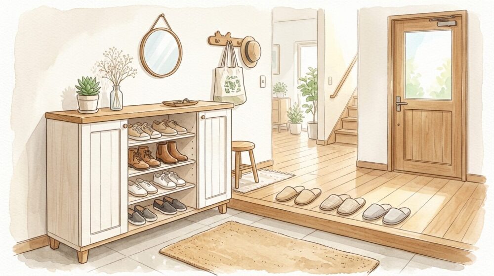 玄関のイラスト